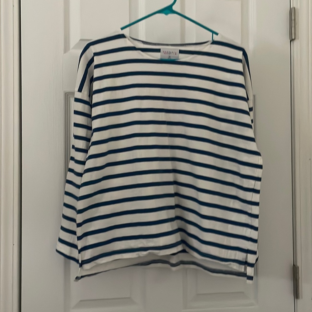 ModCloth Compania Fantastica Long Sleeved Striped Shirt